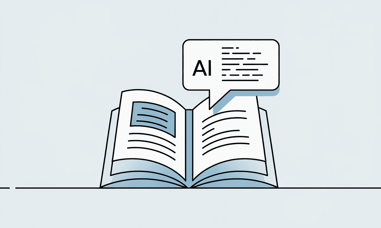 Illustration showing an AI quoting a highlighted source excerpt with citations.